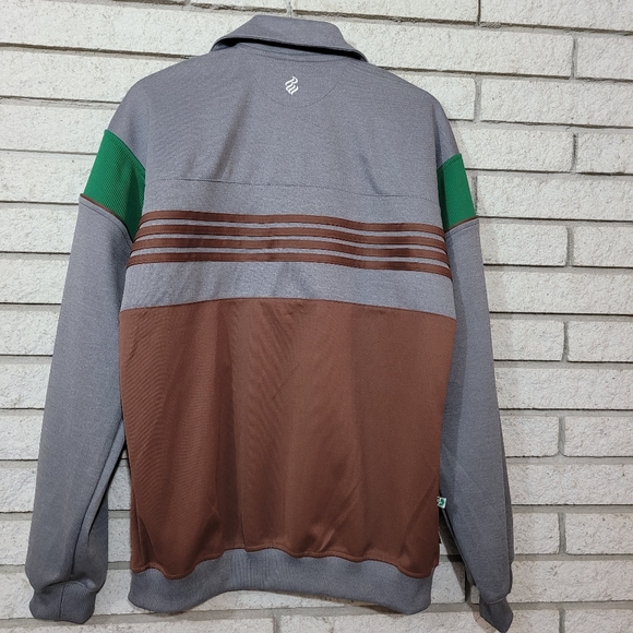 Chocolate and grey Rocawear Track jacket sm - Picture 4 of 11